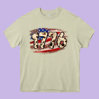 4th Of July 1776 Heavy Core Tee Designed By Neo Western