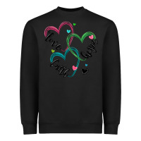Black faith hope love Heavyweight Sweatshirt - MaliasSmallBusiness