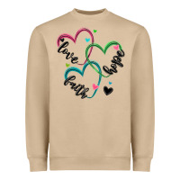 Faith Hope Love Heavyweight Sweatshirt | Teevron