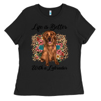 Black life is better with a labrador Ladies Tee - JahusDesignShop