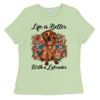 Matcha life is better with a labrador Ladies Tee - JahusDesignShop