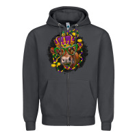 Smoke Mardi Gras red Angus Zipper Hoodie - LillyAllenDesigns
