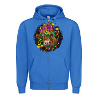 True Royal Mardi Gras red Angus Zipper Hoodie - LillyAllenDesigns