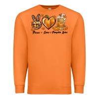 Carrot Peace Love Pumpkin Spice Premium Sweatshirt - texasbilliewilder
