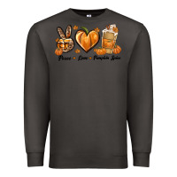 Smoke Peace Love Pumpkin Spice Premium Sweatshirt - texasbilliewilder