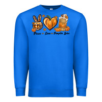 True Royal Peace Love Pumpkin Spice Premium Sweatshirt - texasbilliewilder
