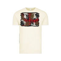 Vintage Arctic Christmas red plaid background Vintage Tee - BarkalooDesign