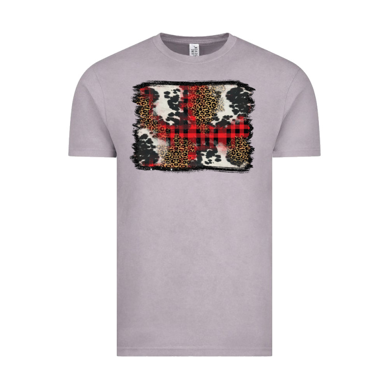Christmas Red Plaid Background Vintage Tee by BarkalooDesign | Teevron
