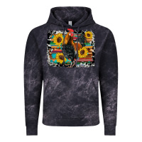Cloud Black western rooster coop animals sunflowers cowhide serape wooden Vintage Hoodie - Artiststas