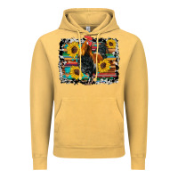 Vintage Mustard western rooster coop animals sunflowers cowhide serape wooden Vintage Hoodie - Artiststas