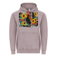 Vintage Zinc western rooster coop animals sunflowers cowhide serape wooden Vintage Hoodie - Artiststas