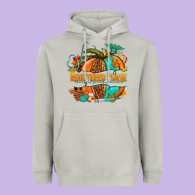 Registered Nurse Pumpkin Heavyweight Hoodie Designed By Nancycooperartshop