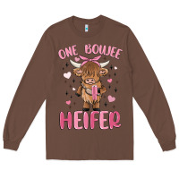 Chestnut one boujee heifer Long Sleeve Tee - MaliasSmallBusiness