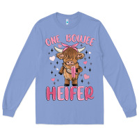 Colony Blue one boujee heifer Long Sleeve Tee - MaliasSmallBusiness