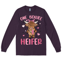 Plum one boujee heifer Long Sleeve Tee - MaliasSmallBusiness