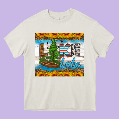 Lake Babe Tumbler Heavy Core Tee Designed By Hra Design Shop