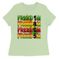 Matcha Freedom 1865 Ladies Tee - Zillion Design Studio