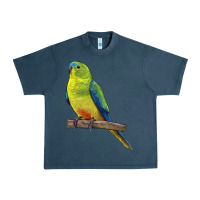 Midnight Navy Neophema Parrot Urban Heavy Tee - LillyAllenDesigns