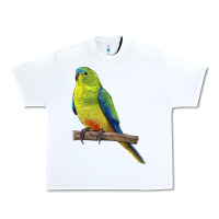 White Neophema Parrot Urban Heavy Tee - LillyAllenDesigns
