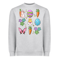 Heather Grey easter elementary Heavyweight Sweatshirt - MaliasSmallBusiness