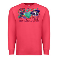 Cardinal Peace love dia de los muertos Premium Sweatshirt - NancyCooperArtShop