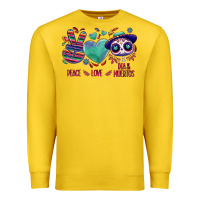 Lemon Peace love dia de los muertos Premium Sweatshirt - NancyCooperArtShop