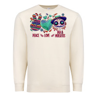 Sandshell Peace love dia de los muertos Premium Sweatshirt - NancyCooperArtShop