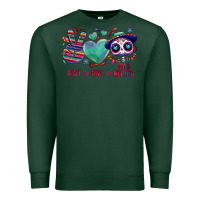 Sports Green Peace love dia de los muertos Premium Sweatshirt - NancyCooperArtShop