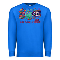 True Royal Peace love dia de los muertos Premium Sweatshirt - NancyCooperArtShop