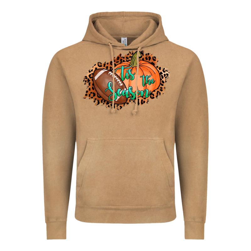 Tis The Season Football Pumpkin Vintage Hoodie by AdoDesignShop | Teevron