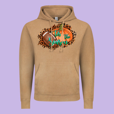 Tis The Season Football Pumpkin Vintage Hoodie Designed By Adodesignshop