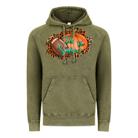 Vintage Olive tis the season football pumpkin Vintage Hoodie - AdoDesignShop