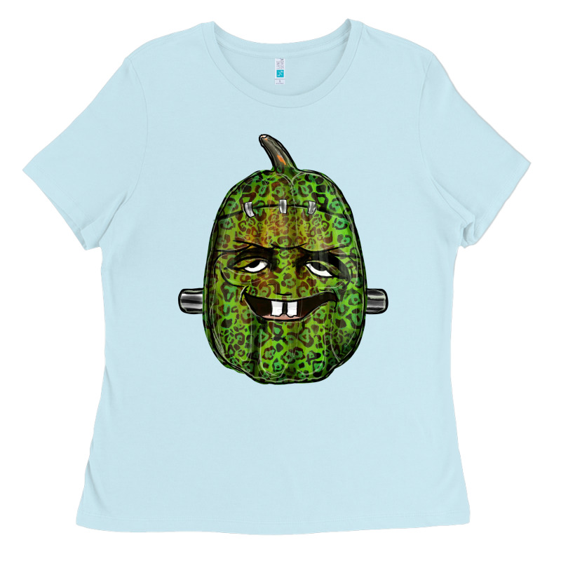 Leopard Pumpkin Frankestein Ladies Tee by RanaPortraitStore | Teevron