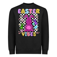 Black easter vibes peep faux sequin Heavyweight Sweatshirt - MaliasSmallBusiness