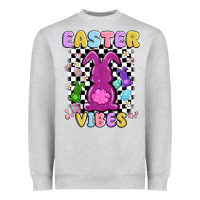 Easter Vibes Peep Faux Sequin Heavyweight Sweatshirt | Teevron