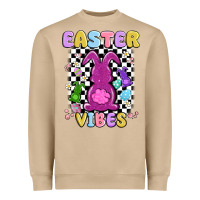 Mushroom easter vibes peep faux sequin Heavyweight Sweatshirt - MaliasSmallBusiness