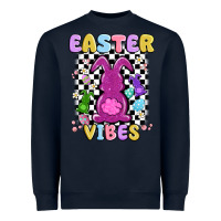 Navy easter vibes peep faux sequin Heavyweight Sweatshirt - MaliasSmallBusiness