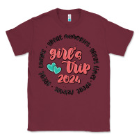 Burgundy girls trip Classic Tee - MaliasSmallBusiness