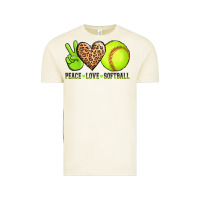 Vintage Arctic peace love softball Vintage Tee - AdoDesignShop
