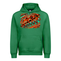 Emerald western aztec background pattern Urban Hoodie - OliviaCreatesArt