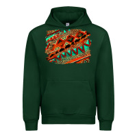 Forest Green western aztec background pattern Urban Hoodie - OliviaCreatesArt