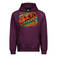 Mauve Wine western aztec background pattern Urban Hoodie - OliviaCreatesArt