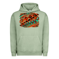 Pigment Oil Green western aztec background pattern Urban Hoodie - OliviaCreatesArt