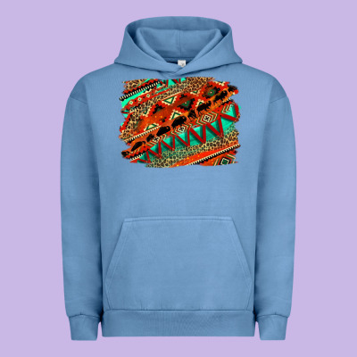 Western Aztec Background Pattern Urban Hoodie Designed By Oliviacreatesart