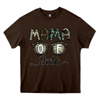Chocolate Brown mama of both Heavy Core Tee - CowhideDigitalArt