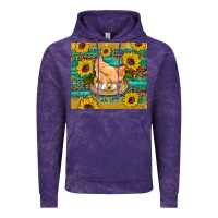 Cloud Purple western farm chicken coop animals sunflowers leopard turquoise wooden Vintage Hoodie - Artiststas