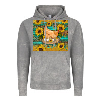 Cloud Rock western farm chicken coop animals sunflowers leopard turquoise wooden Vintage Hoodie - Artiststas