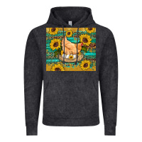 Vintage Black western farm chicken coop animals sunflowers leopard turquoise wooden Vintage Hoodie - Artiststas