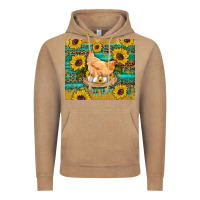 Vintage Coffee western farm chicken coop animals sunflowers leopard turquoise wooden Vintage Hoodie - Artiststas