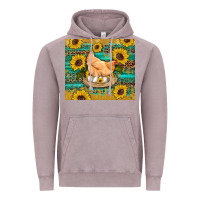 Vintage Zinc western farm chicken coop animals sunflowers leopard turquoise wooden Vintage Hoodie - Artiststas